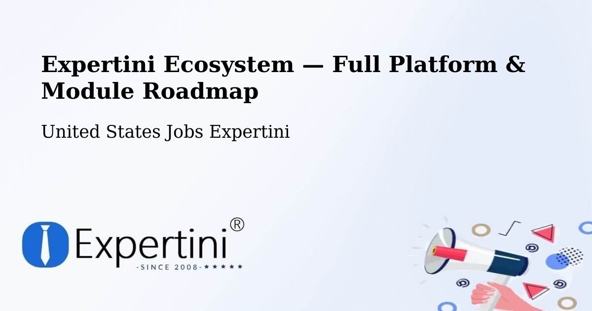 Expertini Ecosystem — Full Platform & Module Roadmap – Mena